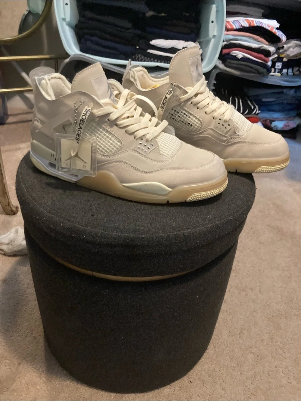 Jordan 4 off-white Sails High-Top Sneakers
